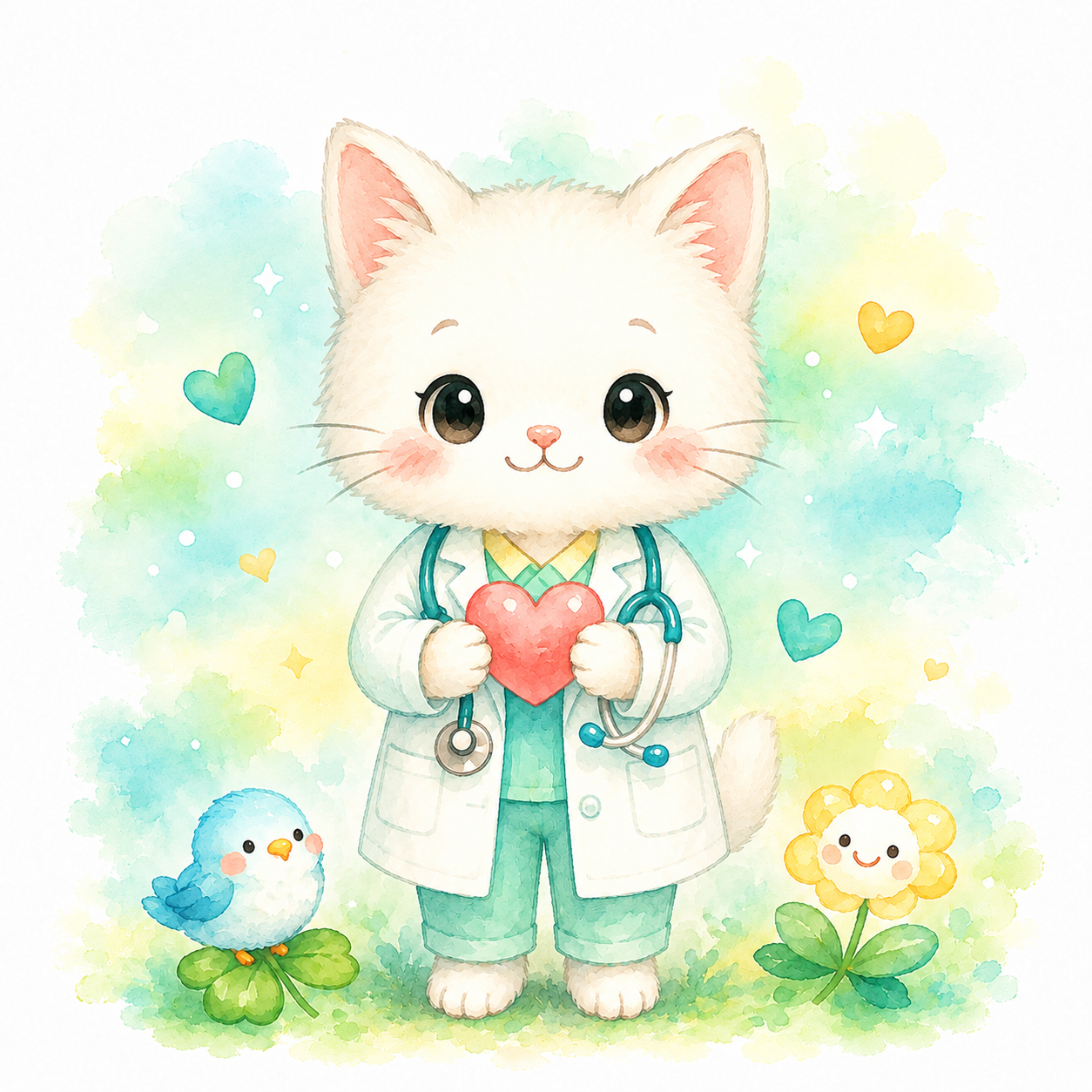 同じ世界観のまま猫にしたキャラクター